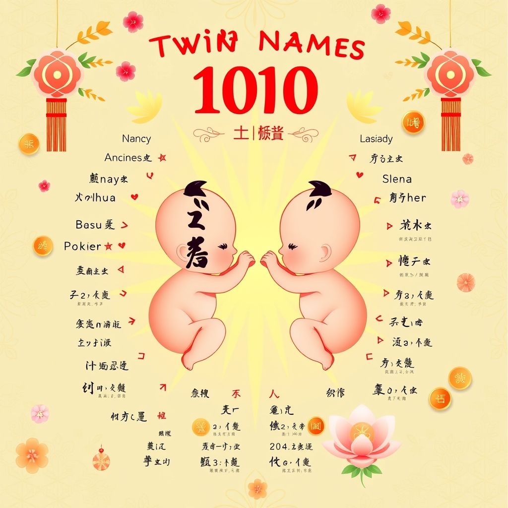 100 ชื่อแฝดสุดฮิต เพิ่มเสน่ห์และความมั่งคั่ง